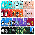 Задняя накладка SILICONE WS для iPhone 12 с принтами (МИКС)