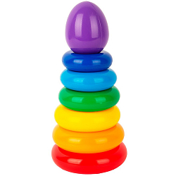 Пирамида "Радужка" 22 см 8 пр (в сетке) У1009