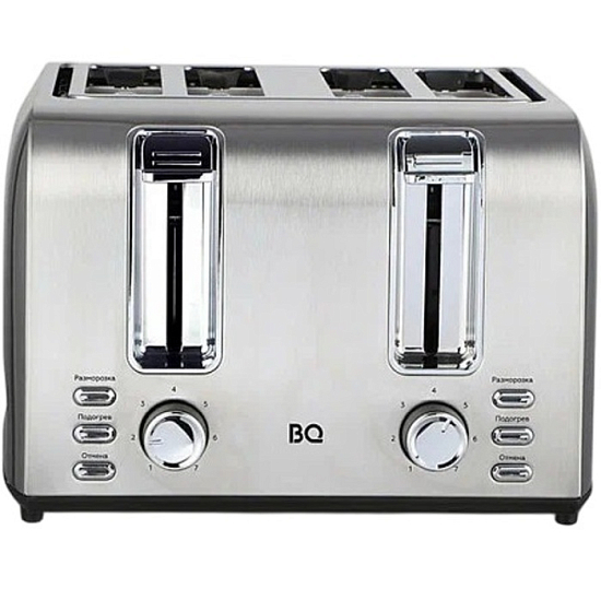 Тостер BQ T2001 Стальной-Черный
