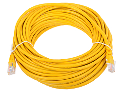 Патч-корд 30.0м Cablexpert PP12-30M/Y кат.5e, литой, многожильный (жёлтый)