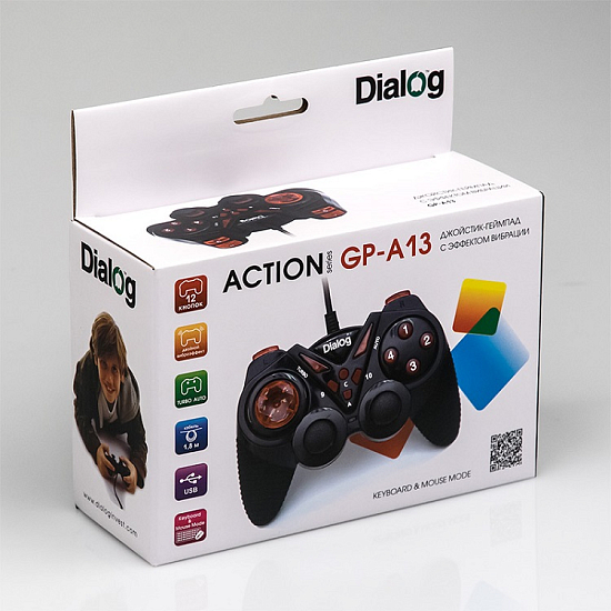 Геймпад DIALOG GP-A13 Action USB Black-Red