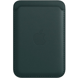 Кошелек для карт MagSafe Leather Wallet для Apple iPhone с анимацией кожаный, №03 Темно-Зеленый