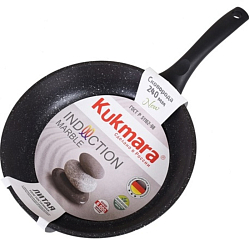 Сковорода 24см KUKMARA "Marble Induction" смти240а, (темный мрамор)
