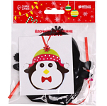 Аппликация из фетра на новый год «Пингвин в шапочке», набор для творчества