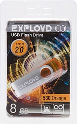 USB  8Gb Exployd 530 Orange