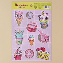 Наклейка-шейкер "Сладкие мечты", 14 × 21 см    5799375