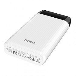 Внешний АКБ HOCO J28A, Shock power (20000mAh) (2USB) (2A) белый