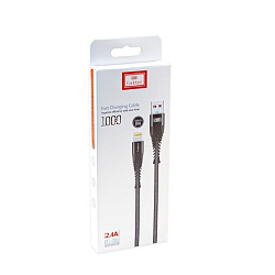 Кабель USB <--> Lightning  1.0м EARLDOM EC-060I черный