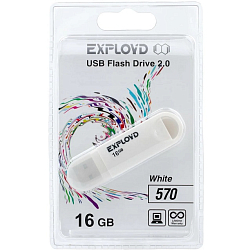 USB 16Gb Exployd 570 White