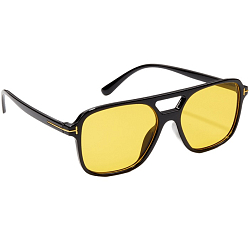Солнцезащитные очки, UV 375, линза 4.4×5.5 см, ширина 14.7 см, дужка 14.2 см, желтые 10795842