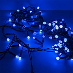 Гирлянда "Нить" 9 м, свечение синее, "Минишарики", SE-MINI-110B, FUNRAY