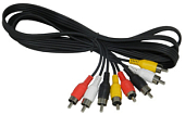 Кабель 4RCA <--> 4RCA  2.4м СИГНАЛ