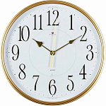 Часы настенные Rubin Watches интерьерные 29 см золотистый бесшумные