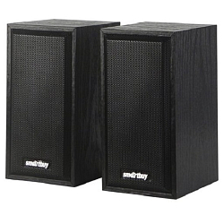 Колонки 2.0 SMARTBUY ONE SBA-101 дерево, чёрный (2*3Вт)