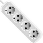 Сетевой удлинитель  2.0м DEFENDER R340 4 гнезда, 2 метра, 16А/3500Вт, с/з, ПВС 3х1,0мм, белый