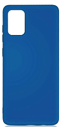 Силиконовый чехол DF Samsung Galaxy A02s DF sOriginal-21 (blue) с микрофиброй