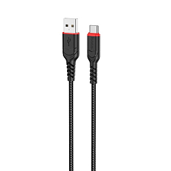 Кабель Lightning <--> Type-C  3.0м HOCO X59 Victory, черный, PD 27Вт