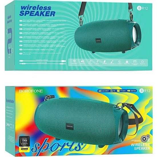 Колонка портативная BOROFONE BR12 Teal