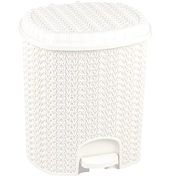 Ведро для мусора с педалью Вязание Ар-Пласт 11л