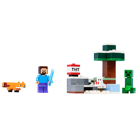 Конструктор LEGO Minecraft 21583 Приключения Стива в тайге