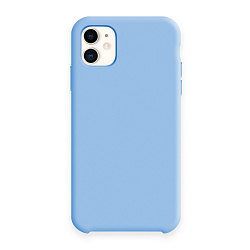 Силиконовый чехол SILICONE CASE для iPhone 11 (16 сине-голубой)