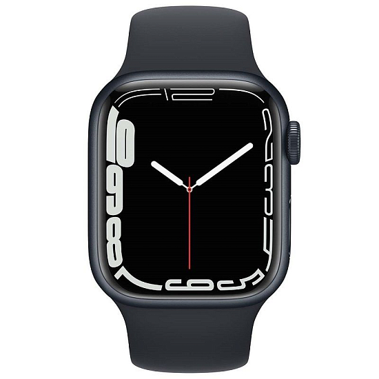 Часы Apple Watch Series 7 GPS, 41 мм, (MKMX3) Midnight, Sport Band (RU)