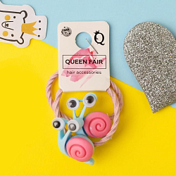 Резинка для волос "Зверятки" (цена за пару) улитки   5144467