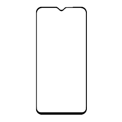 Противоударное стекло FULL Glass для Xiaomi Redmi Note 8T черное, полный клей