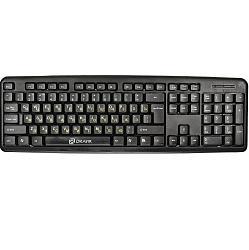 Клавиатура OKLICK 130M черный USB