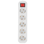 Сетевой фильтр  3.0м 5bites SP5W-330 белый, 5 розеток, 16A