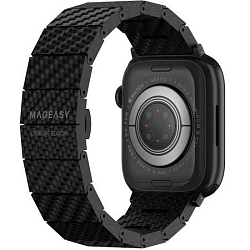 Ремешок из углеродного волокна SwitchEasy MAW801035BK22 Carbon fiber band для Apple Watch 38/40/41mm черный