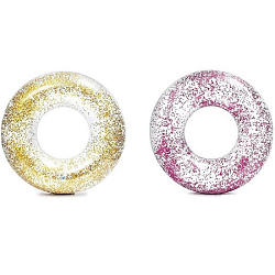 Круг надувной  INTEX 56274, 107х27см "Прозрачный блеск" от 9 лет, 2 вида