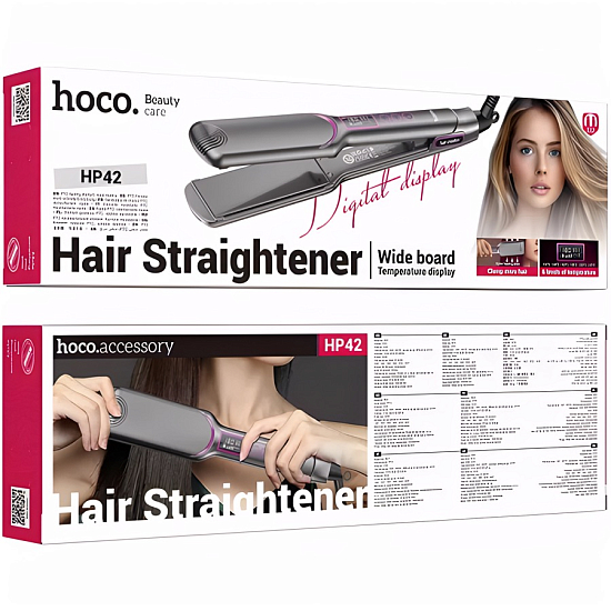 Выпрямитель для волос HOCO HP42, серый (6942007631648)