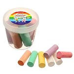 Мелки цветные для асфальта 7 штук «Фантазия», цилиндр