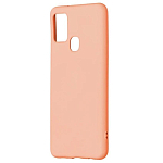 Задняя накладка ZIBELINO Soft Case для Samsung A21S (A217) (светло-розовый)
