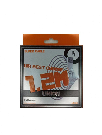 Кабель USB <--> iPhone 4  1.0м UNION UN-06 в коробке
