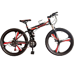 Велосипед TORRENT Firefox Красный, черный (рама сталь 16", складной, 21 скорость, колеса 26") (26" / 18")