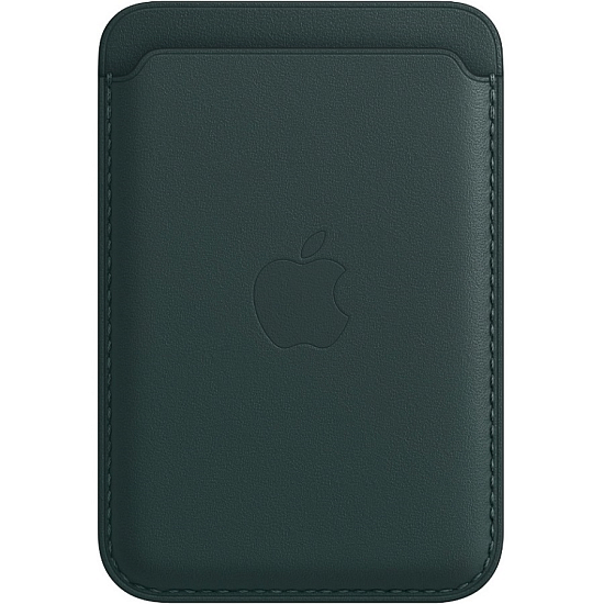 Кошелек для карт MagSafe Leather Wallet для Apple iPhone Темно-зеленый