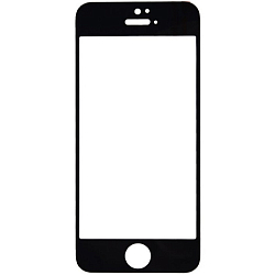 Противоударное стекло 3D NONAME для iPhone 5, чёрное