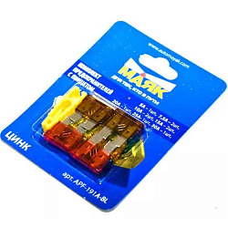 Предохранители флажковые  "МАЯК"  (к-т 10шт.с пинцетом, блистер) APF-191А-BL