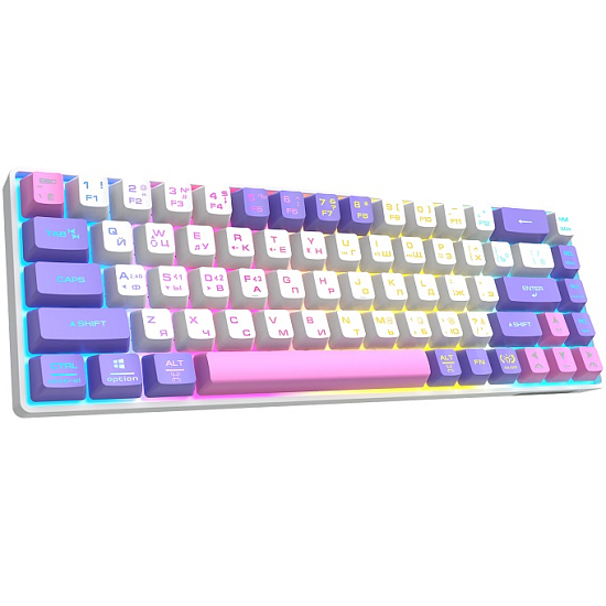Клавиатура БП PANTEON M2 BW White-Purple (163)