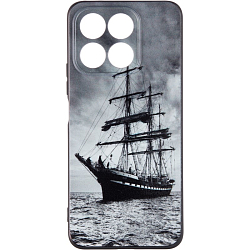 Силиконовый чехол DF для Honor X8a DF hwCase-129 (black) Art017