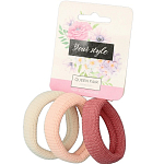 Резинка для волос "Спорт плетение" (набор 3 шт) 4 см, нежный микс   9709329