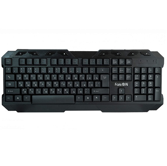 Клавиатура FAISON Verge, KB316, черный, USB, мятая упаковка