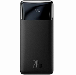 Внешний АКБ BASEUS Bipow 30000mAh Black Digital Display Overseas Edition 20W с кабелемUSB-A->micro 25cm