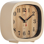 Будильник РУБИН "Дерево" кварц, корпус бежевый (В5-005)