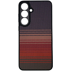 Задняя накладка KEEPHONE KEVILAR VISTA MAGSAFE CARBON ANTISHOCK CASE для Samsung Galaxy S24 SUNSET