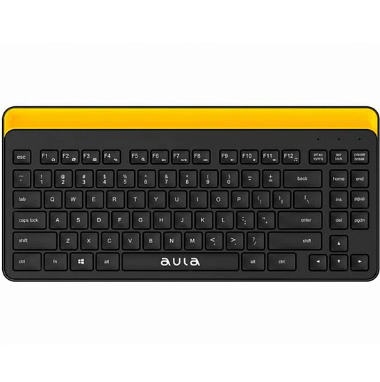 Клавиатура БП AULA AWK310, черный/желтый