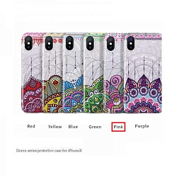 Силиконовый чехол HOCO для iPhone X/XS глянцевый, синий (Doren Series)