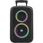 Колонка портативная More Choice BK22 Black с микрофоном на колесиках